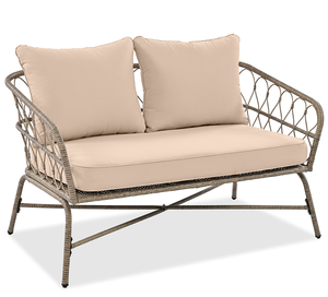 4-<b>Person</b> Outdoor Furniture Set with Removable Waterproof <b>Cushions</b> Modern Design Wicker Conversation Patio Set Wicker Tabletop - Product Image 6