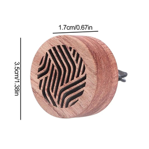 Ahşap Aroma Difüzörü Araba Esansiyel Yağ Difüzörü Havalandırma Klipsi Oymalı Aromaterapi Hava Ferahlatıcısı Oto Dekorasyonu - Product Image 2