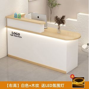 Mostradores de recepción de boutique de mármol al por menor modernos personalizados, Mostrador de caja registradora, Mostrador de pago - Product Image 4