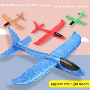 Avión grande de 48cm lanzado a mano, planeador de espuma EPP, juguetes para niños, venta al por mayor, modelo de avión de combate acrobático hecho a mano, hecho de Metal - Product Image 6