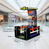 Machine de boxe à monnayeur pour jeux de combat, machine de jeu Ultimate Big Punch, prise en charge de l'anglais, couleur personnalisable, garantie 12 mois