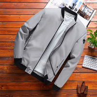 Veste Homme Printemps et Automne Version Coréenne Coupe Ajustée Couleur Unie Manteau Jeunes Hommes Grande Taille Vêtement Homme