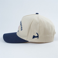 Aangepaste Kleine Curve Rand 5 Paneel Gestructureerde Honkbalhoeden, Custom Borduurwerk Logo 5 Panel Baseball Caps