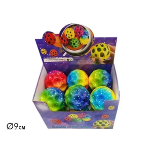 Balle Flash 9 cm, jouet anti-stress rebondissant coloré pour enfants et adultes - Product Image 1