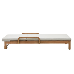 Tumbonas de Acacia de Alta Calidad para Interiores, Espuma o Algodón, Tumbona Manual de Poliéster Impermeable para Exteriores, Modernas - Product Image 3