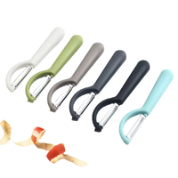 Éplucheur métallique portable multifonctionnel pour fruits et légumes Gadget de cuisine manuel Couteau coupeur de pommes de terre pomme