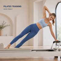 Pantalon de yoga et Pilates pour femme, sensation seconde peau, double face, en nylon et élasthanne, effet push-up, taille haute, sans couture avant, confort et maintien, collant