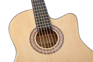 <span class=keywords><strong>Il</strong></span> marchio OEM di Oliver Tree con chitarra classica da 39 pollici 4/4 taglia colorata con truss rod - Product Image 4