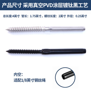 Tornillos para madera de acero inoxidable Huifeng, conectores de tornillos negros y plateados, herrajes para sujeción de madera - Product Image 2