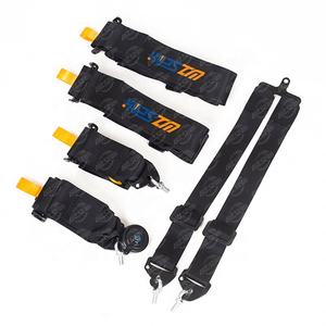 WZSEAHI ユニバーサル JDM 3インチ 6点式カムロック式シートベルト ポリエステル製クイックリリース レーシング安全ハーネス - Product Image 3