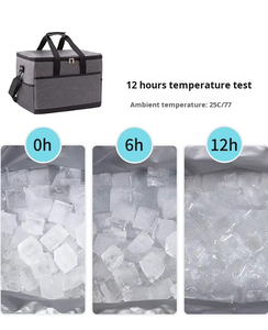 Sac isotherme grand format 18-35L avec couche en aluminium PEVA pour le camping, les pique-niques, les voyages, le stockage du lait, la conservation des aliments au frais - Product Image 5