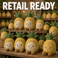 Jouets en peluche tropicaux personnalisés OEM ODM Ananas Perroquet Peluche en gros Cadeau pour enfants