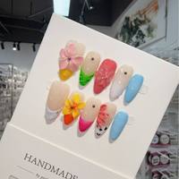 Ongles artificiels faits à la main de haute qualité à prix de gros avec colle, OEM ODM, étiquette privée, faux ongles