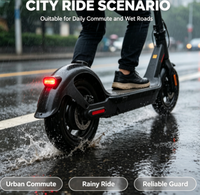 Garde-boue arrière pour Scooter électrique M365 PRO, support universel à 4 trous avec feu arrière, protection contre les éclaboussures, étanche
