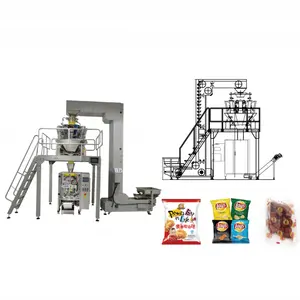Leadworld 5kg 10kg 50kg Máquina automática de envasado de bolsas de arroz/Máquina de envasado de harina de maíz y trigo