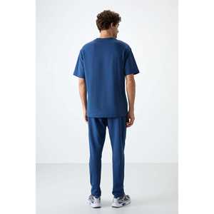 Conjunto Deportivo para Hombre Parliament, Algodón Grueso, Texturizado, Corte Holgado, Casual, Transpirable, Azul, Talla Adulto - Product Image 1