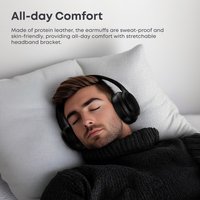 Casque Gaming sans Fil Bluetooth 5.4 Anti-Bruit de Haute Qualité, Casque Audio Sport Étanche Sur l'Oreille