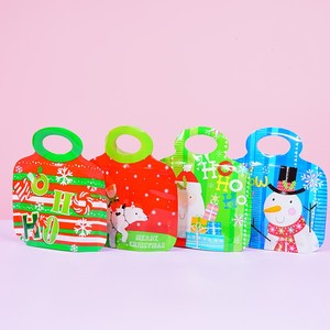 Sacs d'emballage de bonbons de Noël personnalisables sur le thème du Père Noël, refermables et adaptés à l'emballage de cadeaux - Product Image 3