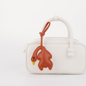 Bulk Custom <strong>Duck</strong> PU Leather Keychain Wholesale - Cute <strong>Duck</strong> <strong>Shaped</strong> <strong>Keyring</strong> for Bag, Car, Backpack Accessories - Product Image 1