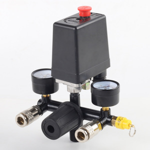 Pressostat automatique Bama 90-120 PSI pour compresseur d'air, pièces détachées avec manomètres et vannes - Product Image 2