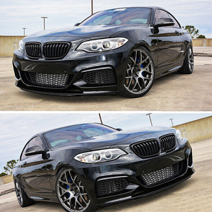 Lèvre de pare-chocs avant en plastique ABS, couleur noir brillant, pour <span class=keywords><strong>BMW</strong></span> <span class=keywords><strong>Série</strong></span> <span class=keywords><strong>2</strong></span> F22 220i <span class=keywords><strong>230i</strong></span> M Sport 2014-2020 - Product Image 2