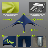 Tente d'exposition gonflable Airvon Premium, protection UV, pavillon d'exposition pour les salons professionnels