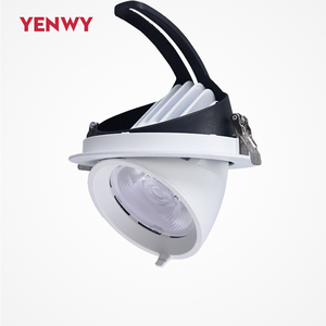 Aluminium-Highlight-Strahler mit 360-Grad-Drehung, Gimbal-Beleuchtung, Ausziehbar, Multidirektional Einstellbar, Einbau-Downlight - Product Image 1