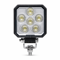 Projecteur de travail carré à 5 LED, étanche, 12V 24V, pour camion, excavatrice, chariot élévateur, véhicule tout-terrain 4x4