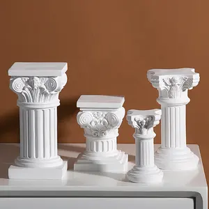 Nuevo patrón de resina columna romana candelabro ornamento para accesorios de fotografía pantalla de fondo