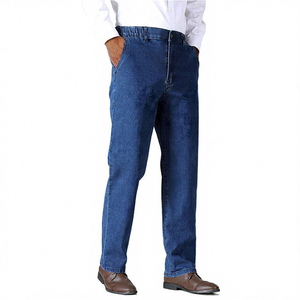 Jeans Rectos Personalizados para Hombre, Estilo Urbano, Sólidos, Transpirables, Ecológicos, para Verano/Otoño/Invierno, Colores y Logotipo Personalizables - Product Image 1