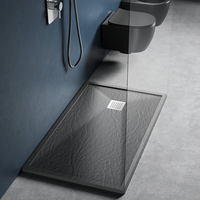 Couvercle d'angle en ABS blanc RL-T09 1200*900*135mm receveur de douche de style rectangle moderne pour hôtel matériel SMC