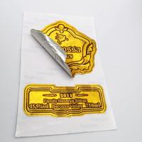 Etiqueta privada personalizada al por mayor, estampado en caliente, papel de aluminio dorado, etiquetas adhesivas para impresión de etiquetas de vino tinto