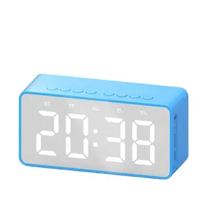 FM Radio High Quality Alarm Clock Colorful Bluetooth Speakers Wireless Mini Speaker For Students