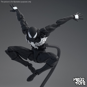 Nouvelle figurine MessToys Venom Spider-Man, figurine en plastique noir et rouge, modèle de statue d'action, jouets et cadeaux pour enfants - Product Image 5