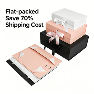 Wholesale Logo Printed Rigid <strong>Cardboard</strong> Clothing &amp; Shoes <strong>Folders</strong> Magnetic Closure Folding Gift Boxes with Customizable Packaging - Product Image 2