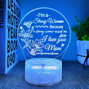 Veilleuse LED 3D moderne Télécommande 7 couleurs Chambre à coucher Atmosphère Multi-Occasion Cadeau Taille moyenne - Product Image 6