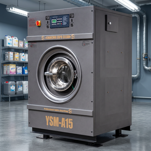 Laveuse-essoreuse industrielle électrique entièrement automatique en acier inoxydable de 15 kg pour hôtels et usines - Product Image 3