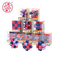 Fun Luban Lock Wood Classic Unisex Toy Iq Test Gift Puzzle en bois pour enfants