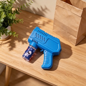 Pistola de Burbujas Automática de Plástico Azul Marca Maple con Luz LED, Juguete de Burbujas para Adolescentes y Adultos, Recuerdo de Fiesta - Product Image 3