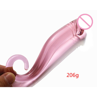 Kovida Vente en gros Dildo anal en verre Alien long, fin et large, rose, avec logo, taille et couleur personnalisables
