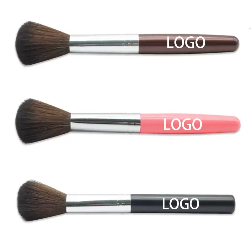 Customized logo Single cosmetic brush High quality cosmetic tool Powder brush Portable small travel powder blusher brush