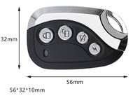 Télécommande universelle sans fil 4 boutons 433 MHz, émetteur RF, code d'apprentissage, puce 1527