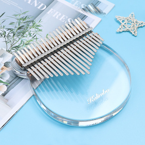 Piano à pouce en cristal 17 tons 21 tons Transparent <span class=keywords><strong>Petit</strong></span> Ours Piano à pouce Acrylique <span class=keywords><strong>Kalimba</strong></span> - Product Image 4