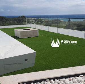 Gazon artificiel durable, imperméable, résistant au <span class=keywords><strong>feu</strong></span> et écologique de 40 mm/10 mm, tapis de gazon synthétique doux pour les sports en intérieur et les jardins - Product Image 6