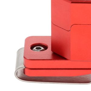 Cueelf Sturdy Aluminum Alloy Portable Billiard Chalk Holder with <strong>Clip</strong> Red <strong>Mini</strong> <strong>Pool</strong> Cue Tip Chalk Accessory - Product Image 2