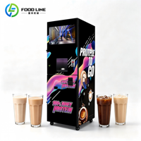 Distributeur automatique de boissons protéinées, distributeur vertical sur pied