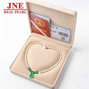 Natürliche Perlenkette mit Chalcedon-Perlen, Chalcedon-Ei-Oberflächen-Perlenkette, Muttertagsgeschenk für Ältere, Muttertag - Product Image 4