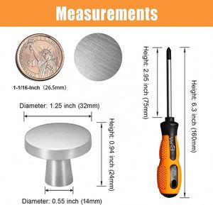 WEKIS Zinc Alloy Modern Furniture Handles & <b>Knobs</b> for Cabinets Drawers Wardrobes <b>Dressers</b> Living Room Home Bar Hotel Kitchen Use - Product Image 4