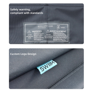 Couverture de <span class=keywords><strong>spa</strong></span> Immer Modern en tissu Oxford gris foncé isolée et enroulable avec <span class=keywords><strong>protection</strong></span> UV pour piscine, <span class=keywords><strong>spa</strong></span> et bain à remous - Imperméable pour extérieur - Product Image 6