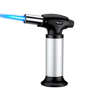 New direct impact inflatable windproof lighter high temperature welding gun fire gun direct impact blue flame lighter